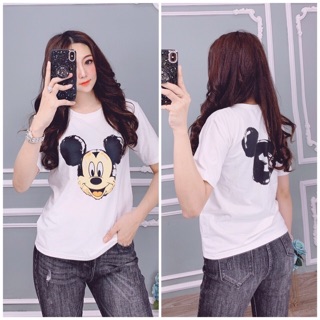 Áo thun chuột MICKEY in 2 mặt