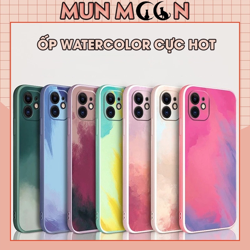 Ốp Lưng Iphone Cạnh Vuông Coloful Bảo Vệ Camera 5/5s/6/6plus/6s/6splus/7/7plus/8/8plus/x/xr/xs/11/12/pro/max/plus/promax
