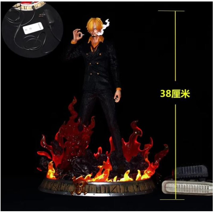 Mô hình sanji hút khói có led 38cm - One Piece