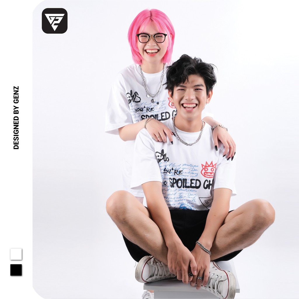 [Mã FAMALLT5 giảm 15% đơn 150K] Áo thun tay lỡ GENZ phông Unisex nam nữ Cotton oversize form rộng Spoild Chirld GZT022 | BigBuy360 - bigbuy360.vn