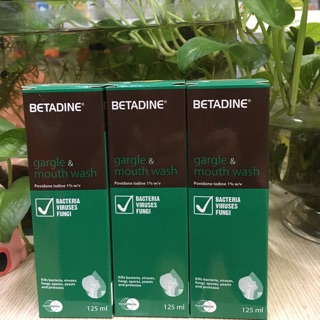 Dung Dịch Súc Họng SÁT KHUẨN BETADIN 125 ml nhập khẩu CH Síp