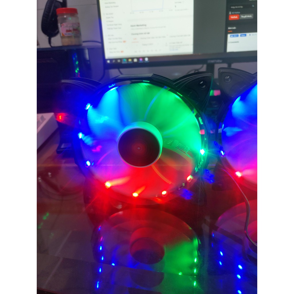 Fan case led RGB 12cm  ver2 - 4 pin - 30 NGÀY ĐỔI TRẢ MIỄN PHÍ