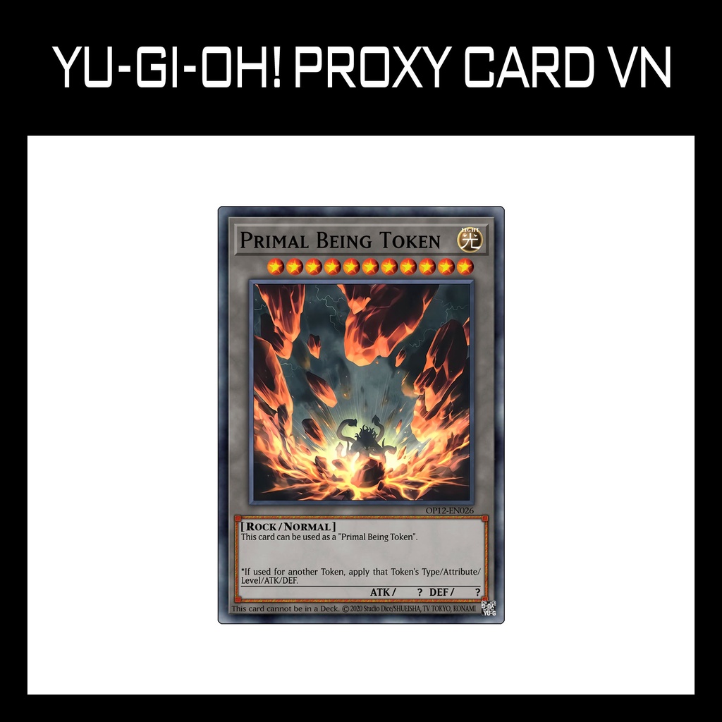 Bài YUGIOH - Primal Being Token (Nibiru) - Bài IN 2 Mặt