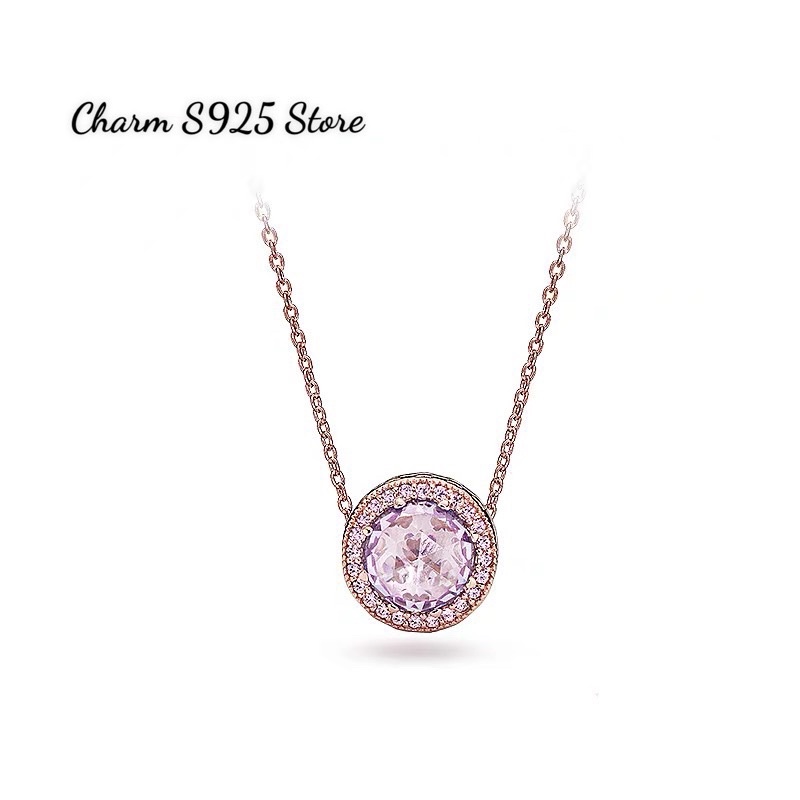 combo dây chuyền + hạt charm pan Ale đính đá bạc s925 cao cấp