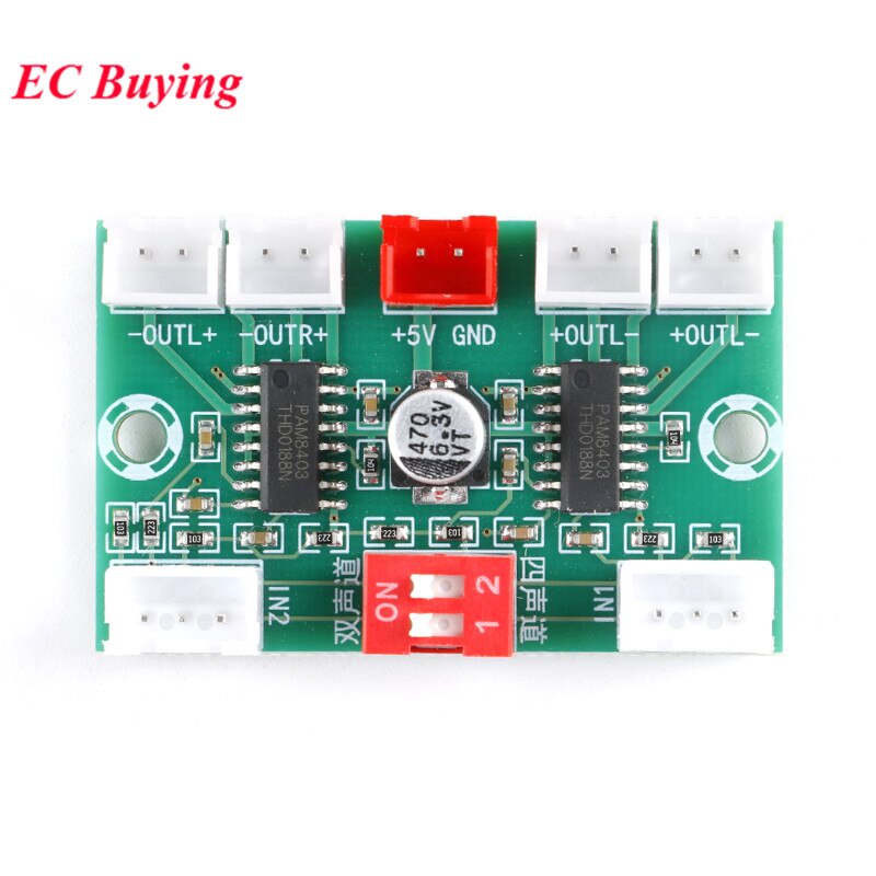 Mô Đun Khuếch Đại Âm Thanh Kỹ Thuật Số PAM8403 4*3W USB DC 5V XH-A156 4 Kênh20210822