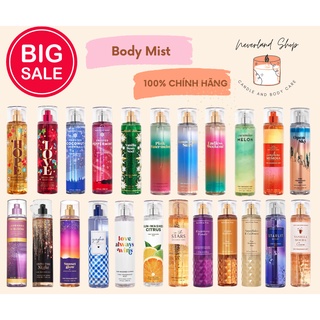 Xịt Thơm Body Mist Bath And Body Works Into the night, In the stars, Gingham, Lavender in Bloom 236ml
