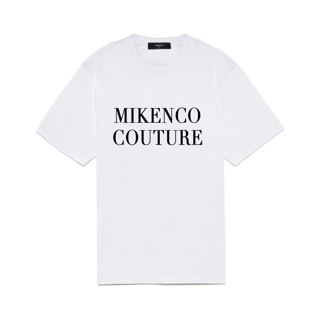 Áo thun tay lỡ unisex Mikenco chữ ngực MOSSSHOP - Áo phông nam nữ phong cách hàn quốc ulzzang form rộng 65kg | BigBuy360 - bigbuy360.vn