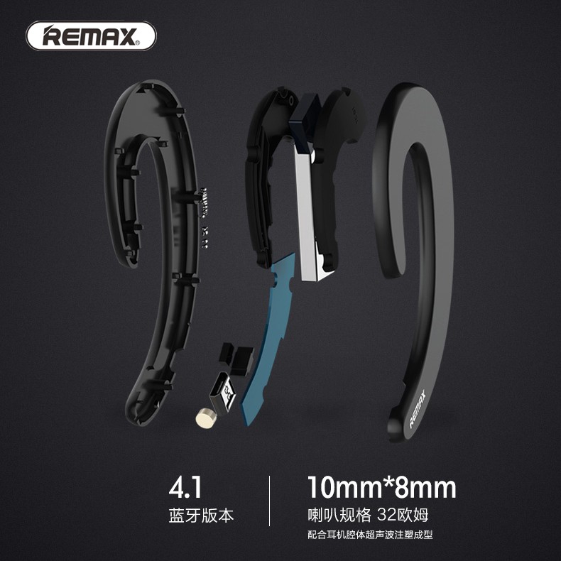 Tai nghe kẹp vành Remax RB-T20 Bluetooth 4.1 kèm hộp đựng