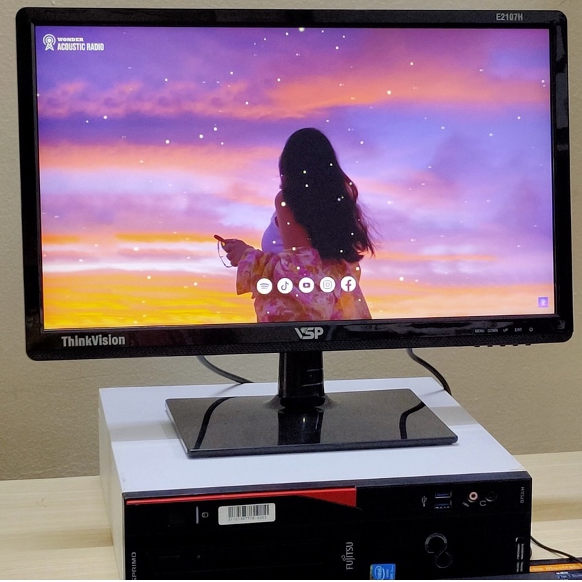 Màn hình cong 24 inch, 24inch VSP Thinking VL24 CM2406H, CM2410Q loa tích hợp, 75hz fhd - Ảnh thật, Chính Hãng bh 2 năm