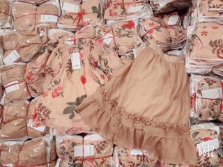 Chân váy maxi xoè chất voan 3 lớp