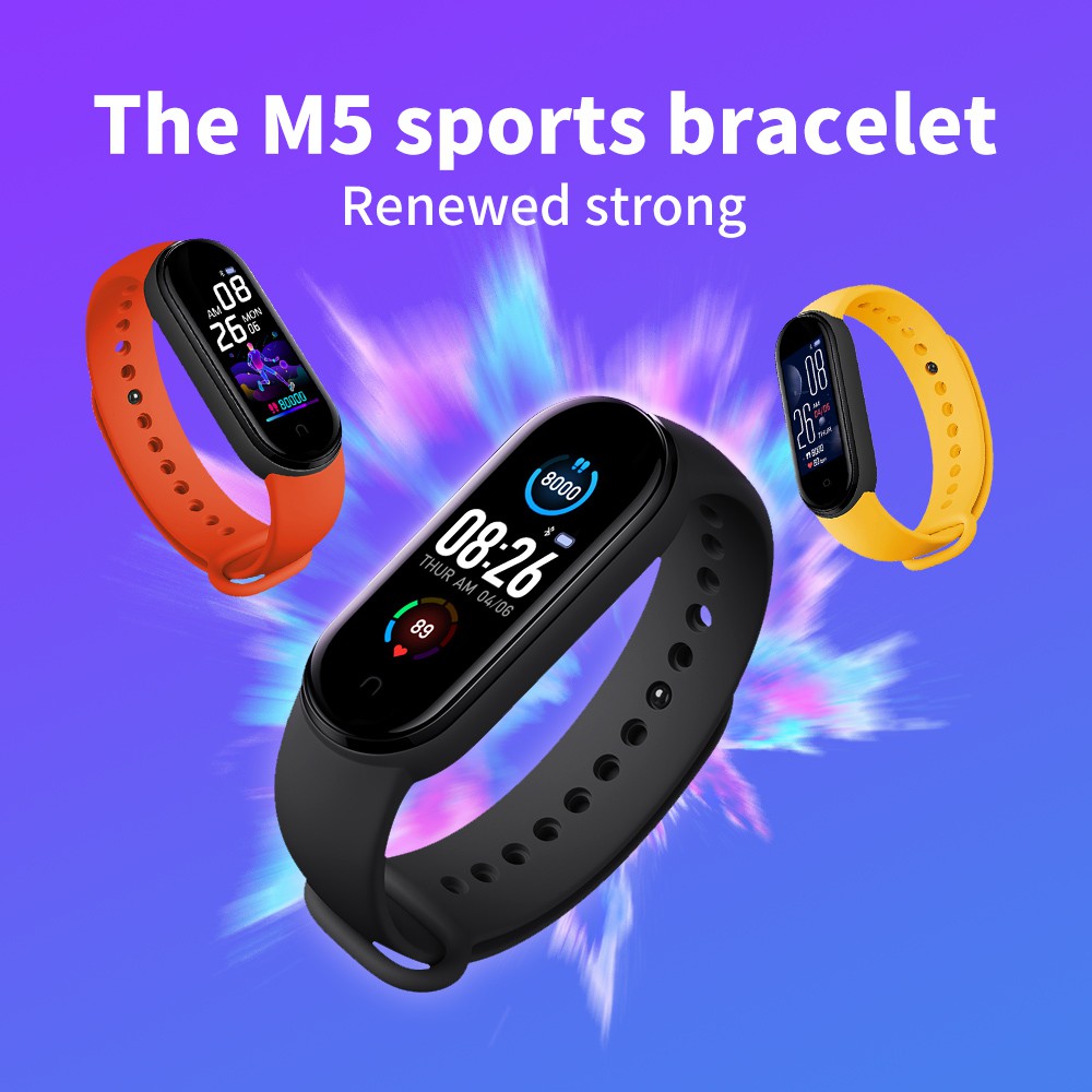 ECLUB Đồng hồ thông minh đeo tay M5 đa chức năng theo dõi tình trạng sức khỏe chất lượng cao | BigBuy360 - bigbuy360.vn