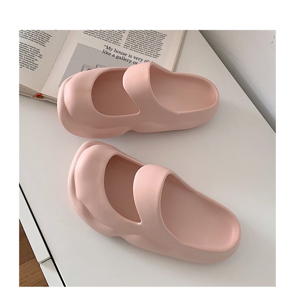 Dép Xuồng Kiểu Dáng Sandal Form Rộng Chất Cao Su Mang Êm Chân FREESHIP50K beechanstore