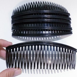 Lược cài mái đen loại trơn cho người lớn
