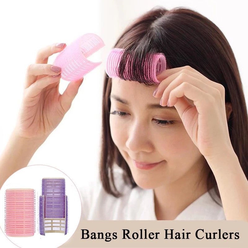 1 lô uốn tóc xoăn gợn sóng lớn bằng nhựa màu sắc ngẫu nhiên dành cho nữ