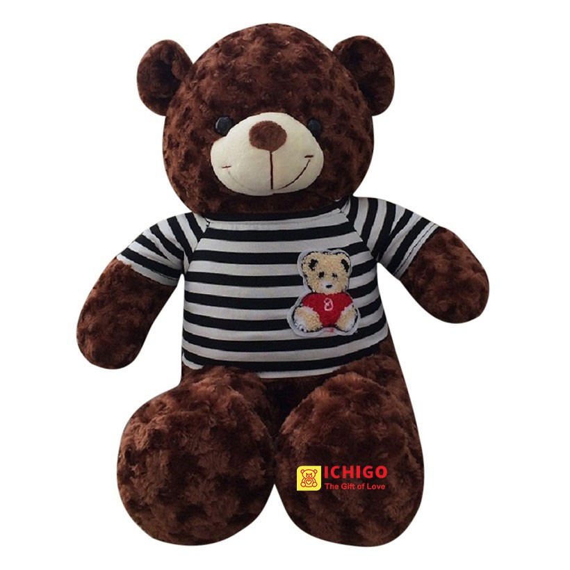 GẤU BÔNG TEDDY CAO CẤP KHỔ VẢI 80CM MÀU NÂU