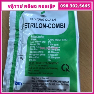 Phân bón lá vi lượng nhập khẩu cao cấp FETRILON COMBI gói to 25g