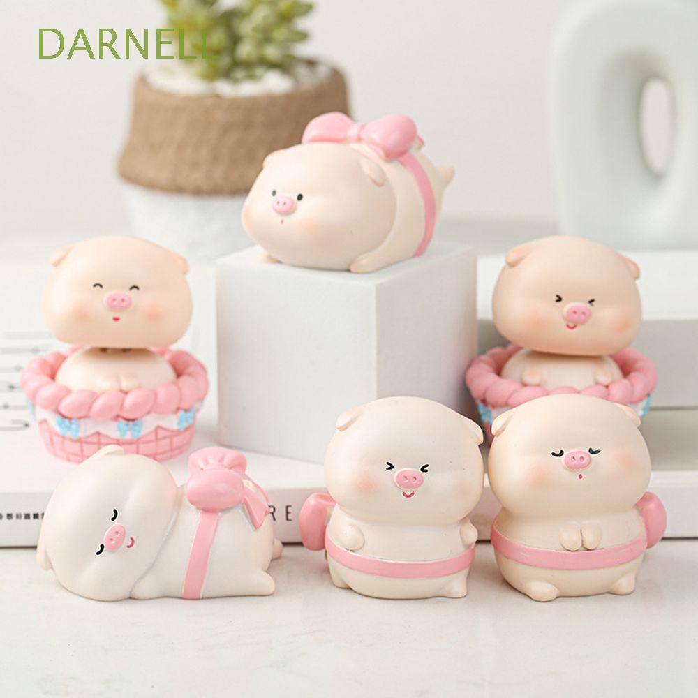 Đồ trang trí Chú Heo Hoạt Hình Lắc Lư Dễ Thương Dùng Trang Trí Bảng Điều Khiển Xe Hơi