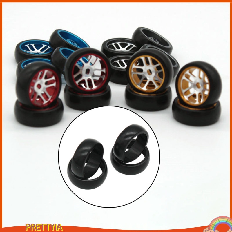 Bộ 4 Bánh Xe Đồ Chơi WLtoys K989 K979 K999 mini-q Tỉ Lệ 1: 28