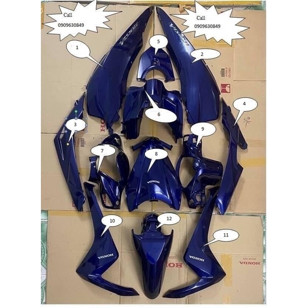 BỘ DÀN ÁO, BỘ DÀN NHỰA VISION 2015 ĐẾN 2019 ZIN HÃNG