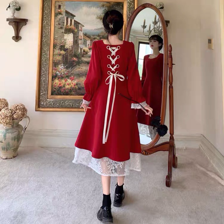 VÁY DÀI QUÝ TỘC RETRO VINTAGE- VÁY BIGSIZE PROM KỈ YẾU CHO NHỮNG BẠN EO TO CHÂN TO