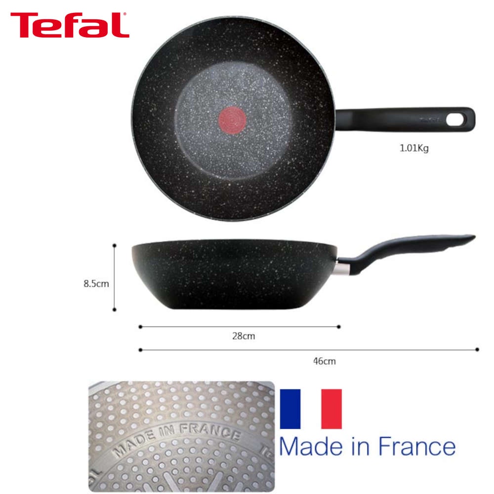 Chảo chống dính sâu lòng đáy từ Tefal Meteor size 28cm C6831922 - Made In France