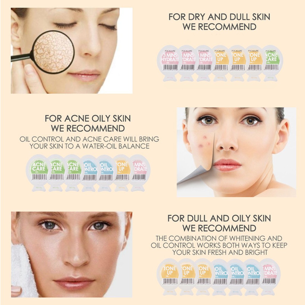 [Hàng mới về] Mặt Nạ Focallure Hình Quả Trứng Dưỡng Ẩm Kiềm Dầu Chăm Sóc Da Giảm Mụn Thích Hợp Cho Da Khô | BigBuy360 - bigbuy360.vn