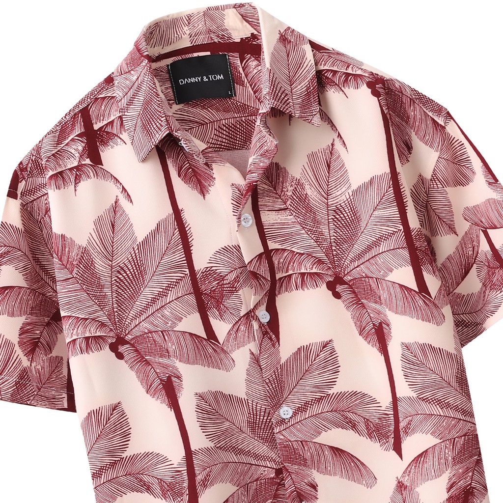 Áo sơ mi Tay ngắn Họa tiết Lira, Vải lụa Thoáng mát, Chống nhăn Form Regular Fit, Chuẩn đẹp , Năng động DS04 - DANNYTOM | BigBuy360 - bigbuy360.vn