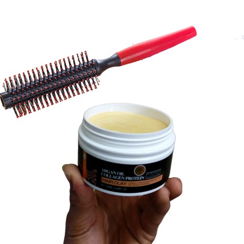 [Tặng lược]Sáp vuốt tóc Pera Arganoil collagen protein giữ nếp bảo vệ tóc 100ml hair clay