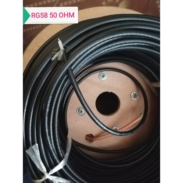 Cáp đồng trục RG58 50OHM lõi nhiều sợi