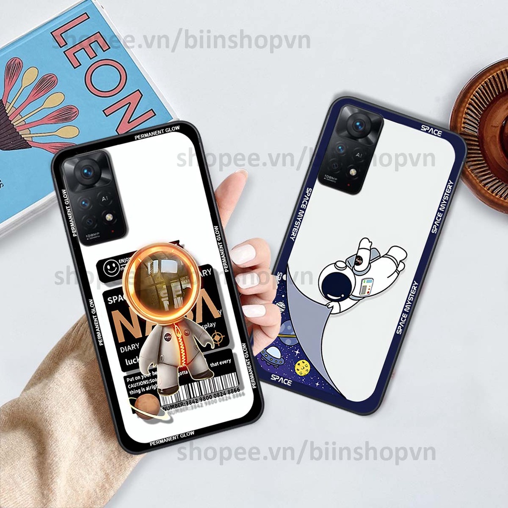 Ốp Xiaomi Redmi Note 11 4G / Note 11s / Note 11 Pro 5G phi hành gia vũ trụ space.x siêu đẹp, thời trang