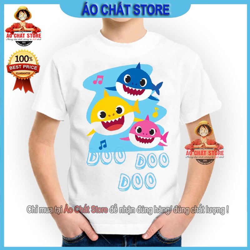 Áo thun BABY SHARK cho bé trai | bé gái siêu cute | chất đẹp BS01