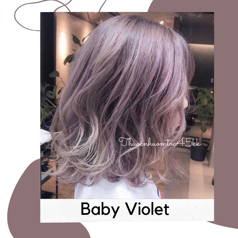 Thuốc nhuộm tóc màu violet baby (không tẩy)