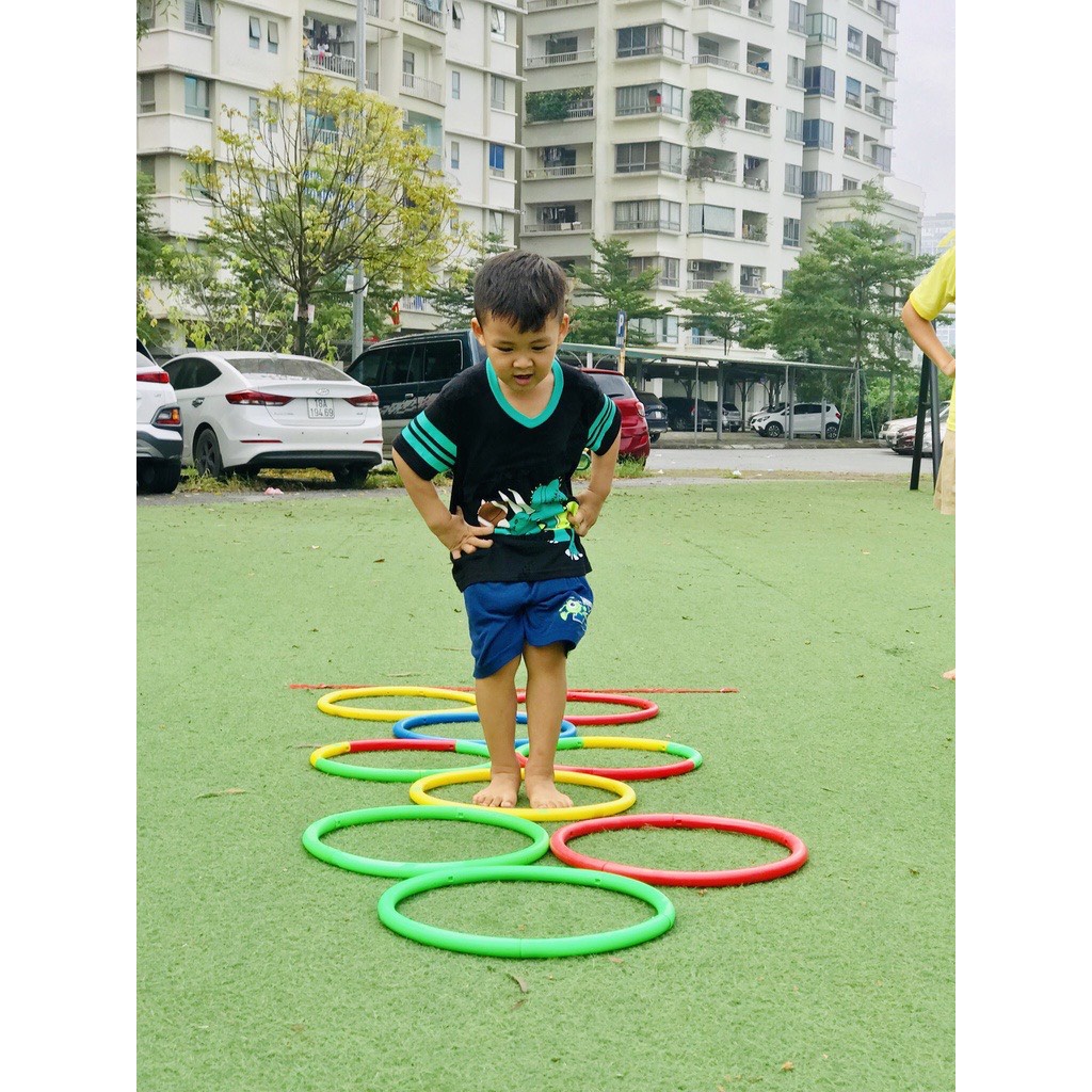 Vòng Thể Dục Nhựa Nhiều Kích Thước Và Màu Sắc, Sản Xuất Bằng Nhựa Nguyên Sinh Chắc Chắn An Toàn