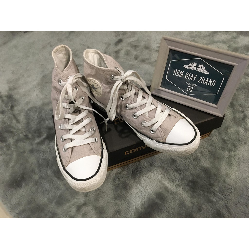 GIÀY CONVERSE CAM CỔ CAO SIZE 37-38/23cm (Real 100%/2Hand)