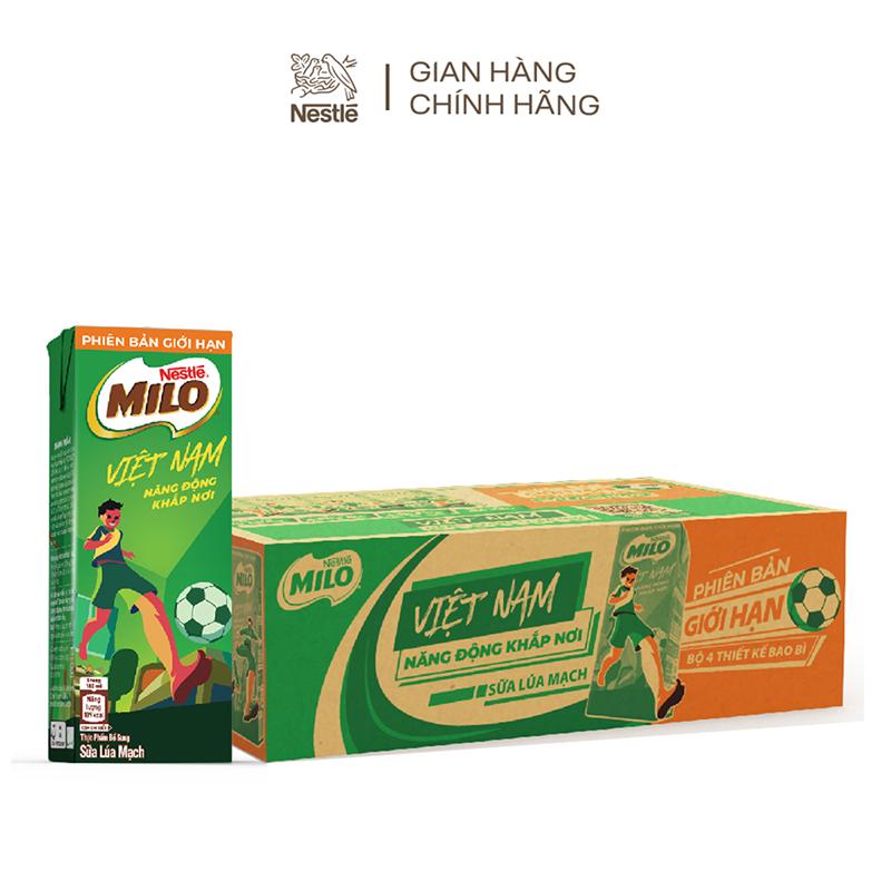 [Phiên bản giới hạn] Thùng 48 hộp sữa nước Nestle Milo 180ml/ hộp