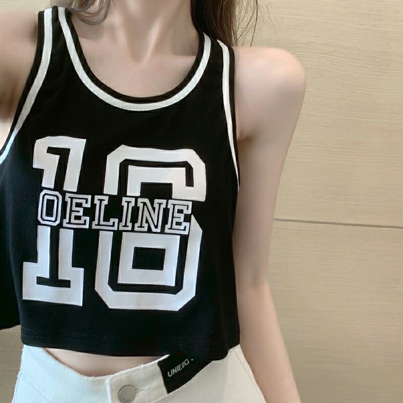 Áo thun ba lỗ croptop thể thao dáng thụng Thời Trang Nữ