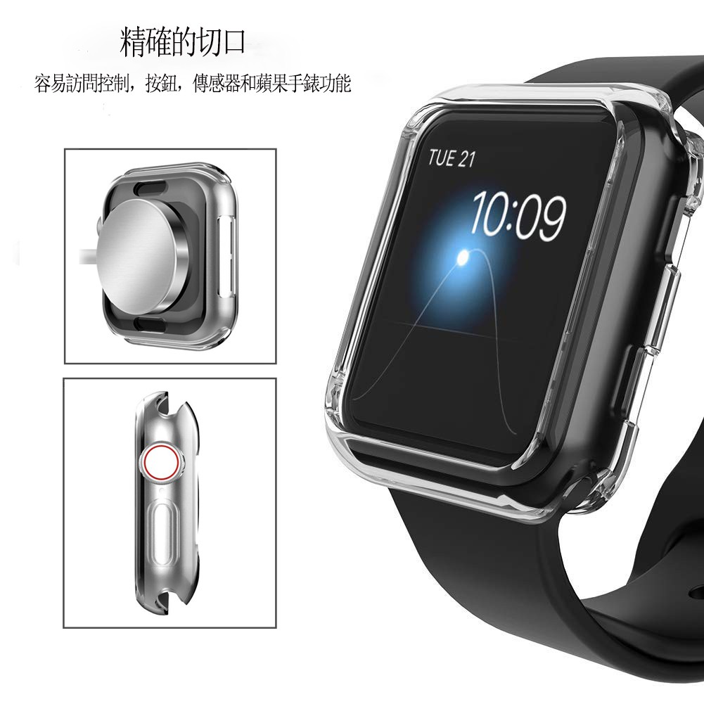 Ốp Trong Suốt Bảo Vệ Mặt Đồng Hồ Thông Minh Apple Watch 3 / 4 / 5