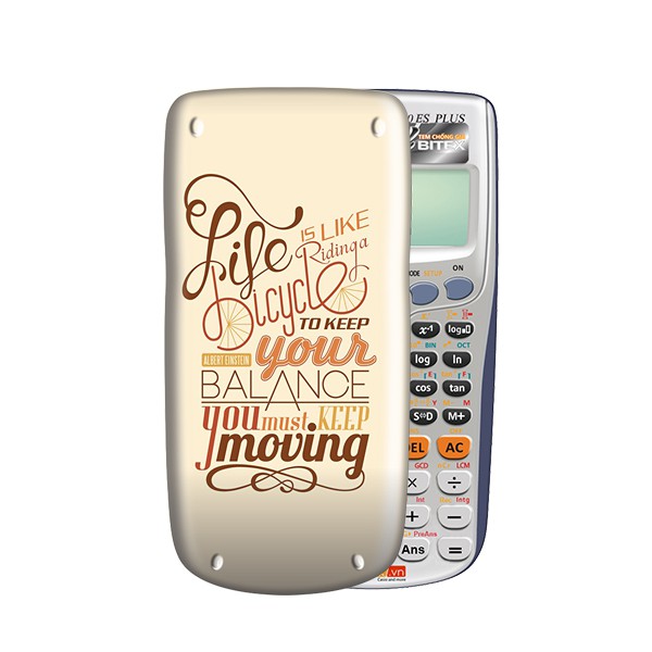 Nắp/ Ốp máy tính Casio/Vinacal Cute Slogan 068