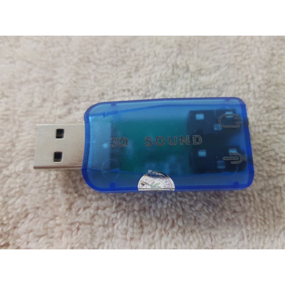 USB ra Sound 5.1 âm thanh 3D (Giao Màu Ngẫu Nhiên) - usb to sound dùng cho máy tính - gắn là chạy, ko cần cài đặt