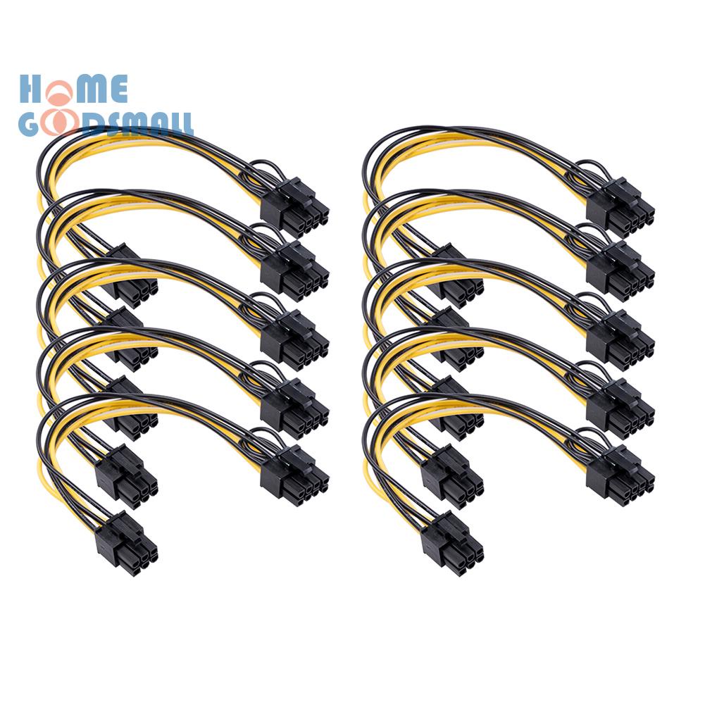 Dây Cáp Chuyển Đổi 6 Pin Sang 8 (6 + 2) Cho Thẻ Video Card Gpu | BigBuy360 - bigbuy360.vn