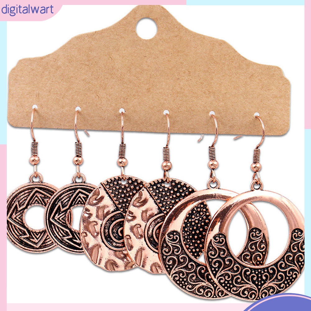 Bộ 3 đôi khuyên tai thời trang Boho cho nữ