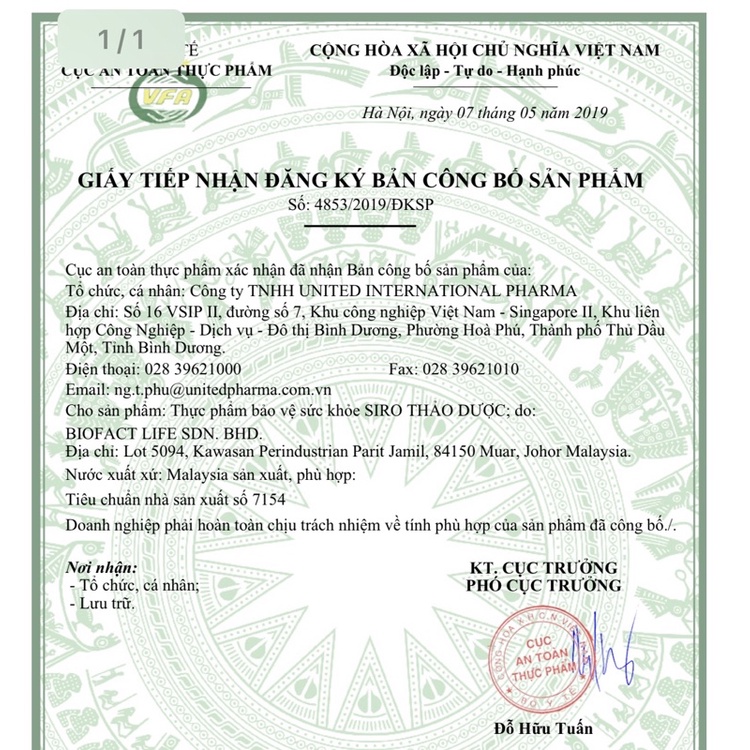 Siro chiết xuất thảo dược Mucosolvan 100ml Đức