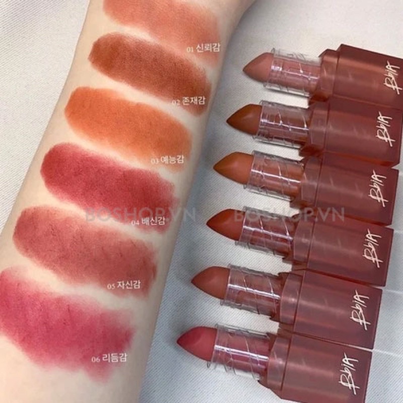 Son thỏi lì tone đất Powder Lipstick