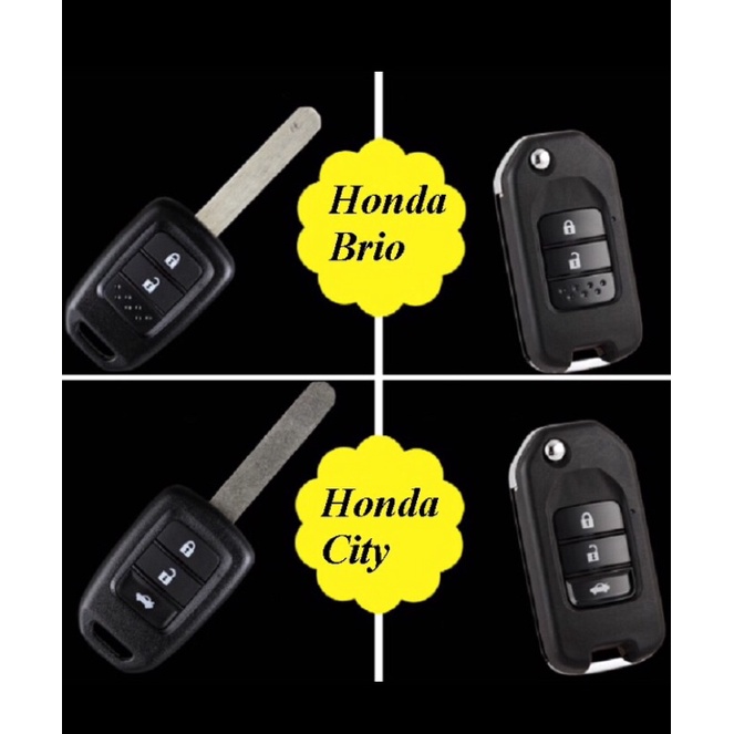 Vỏ chìa khoá bấm gập xe HONDA CITY , Brio ( 2 , 3 nút )