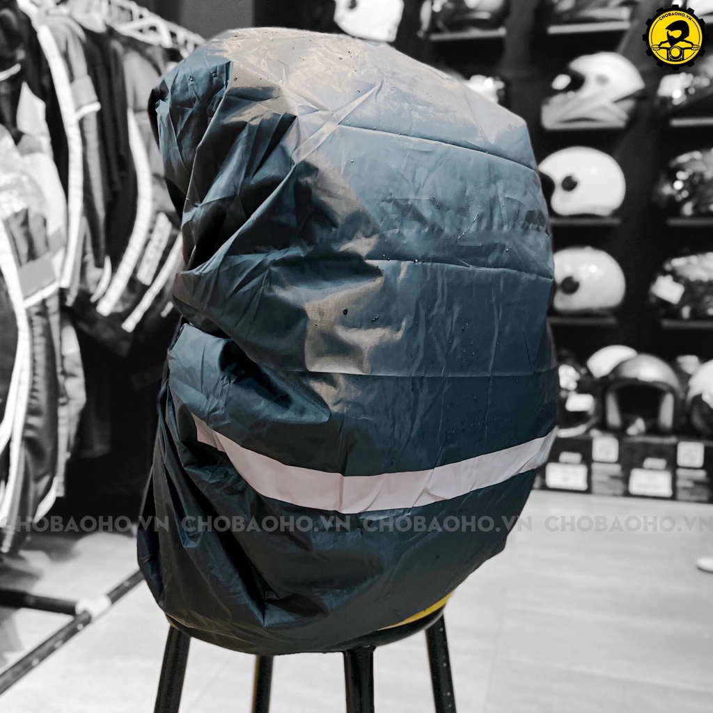 (SIZE L) Áo Mưa Balo Phản Quang, Chống nước tuyệt đối 100% kết hợp phản quang.