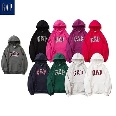 【Hàng Có Sẵn】Áo Khoác Chui Đầu Có Mũ Trùm Đầu Bằng Cotton Tinh Khiết Cho Cặp Đôi
