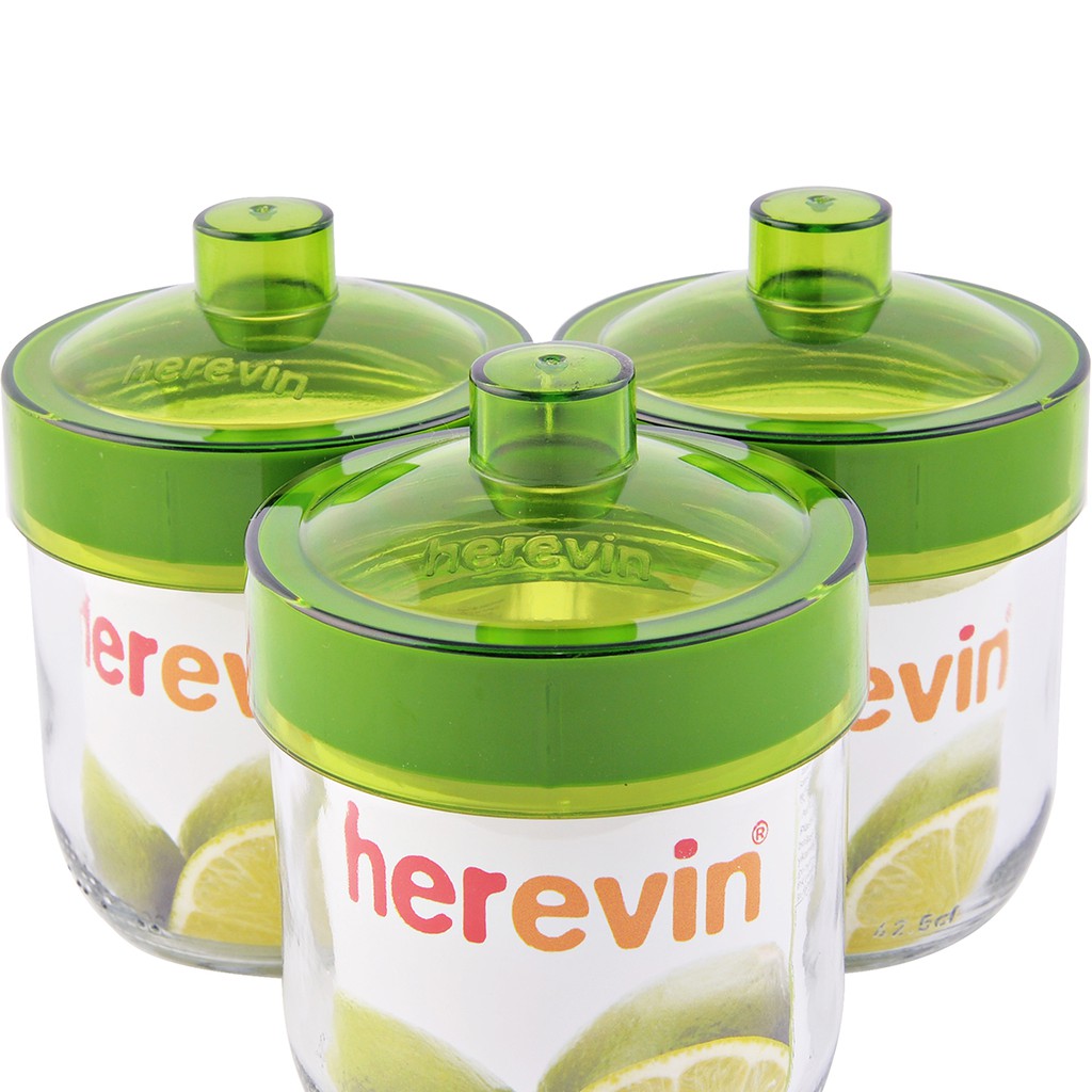 Hũ thuỷ tinh trơn Herevin 425ml - HEHU131357-205 (Nhiều màu)