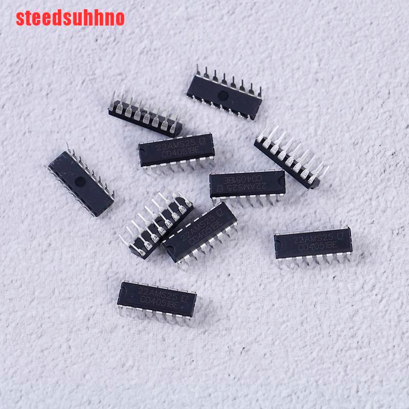 {steedsuhhno}10PCS/LOT CD4051BE CD4051 4051BE 4051 analog switch directly into DIP-16