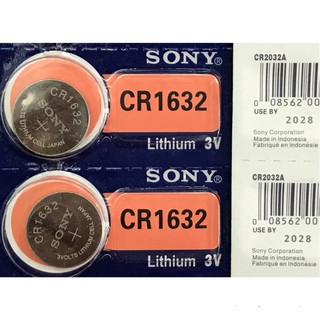 2 viên pin nút sony cr1632 / cr1620 / cr1616 / cr 1220 / cr 2032 / cr 2025 / cr2016 lithium 3v