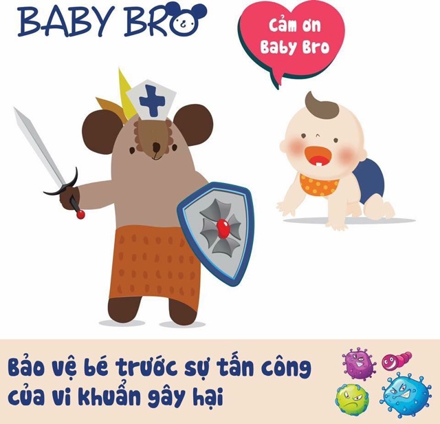 Gạc rơ lưỡi Baby Bro Hàn Quốc chứa Xylitol tự nhiên cho bé và mẹ